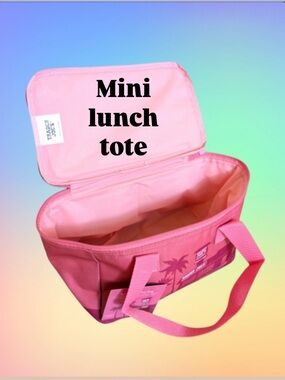 🌺NEW! Pink Trader Joe's Mini Insulated Tote Bag - Spring 2025